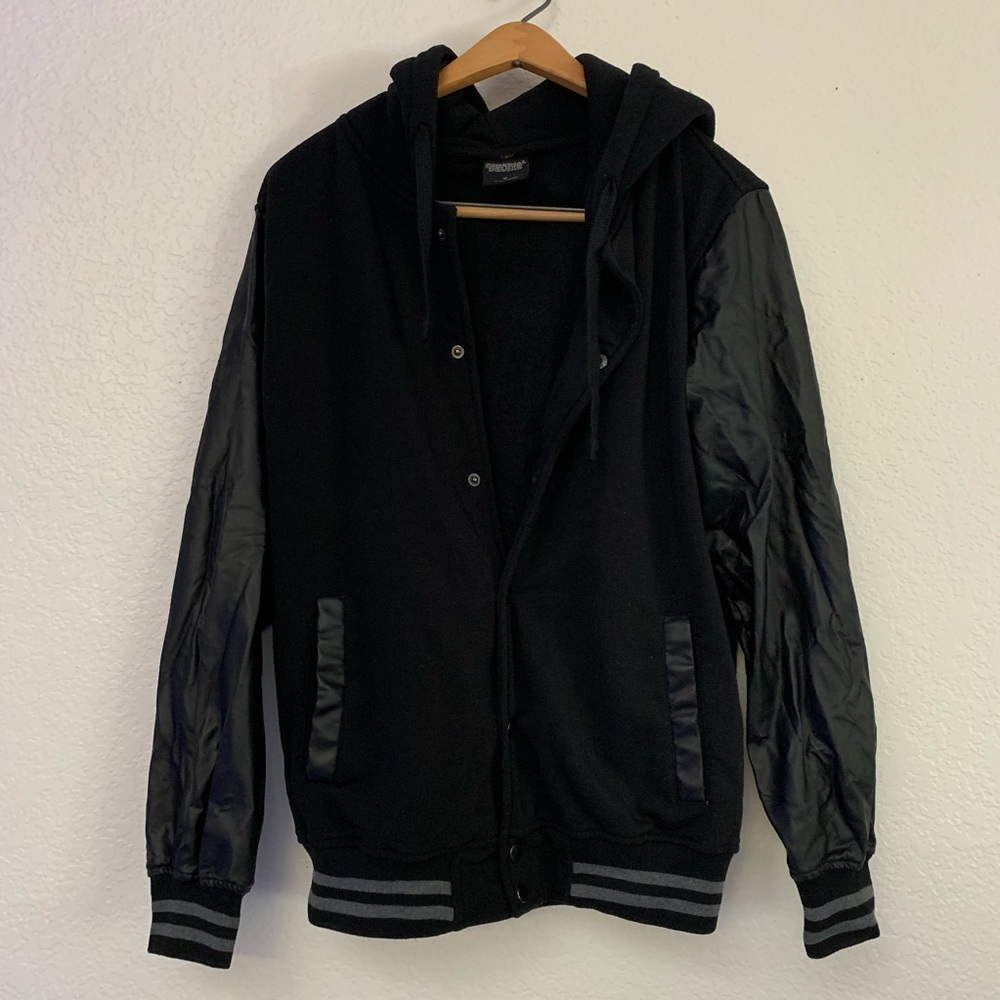 SOLD Men’s All Black Varsity Jacket